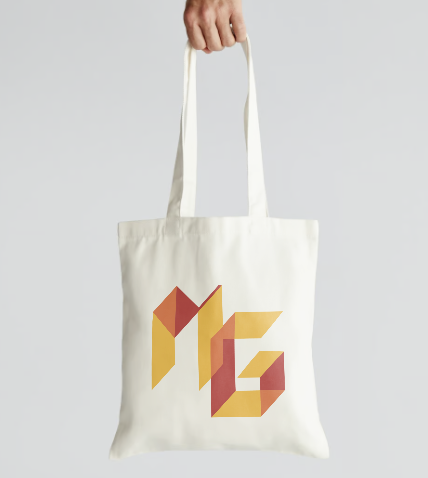 Natural Logo Tote Bag with the Maroon and Gold Labs logo